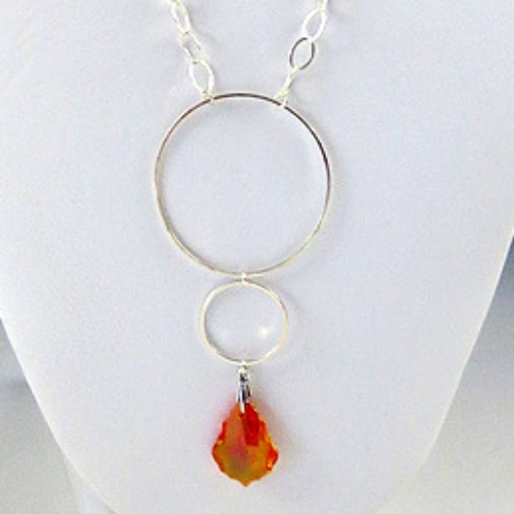 Crystal and Sterling Silver Necklace